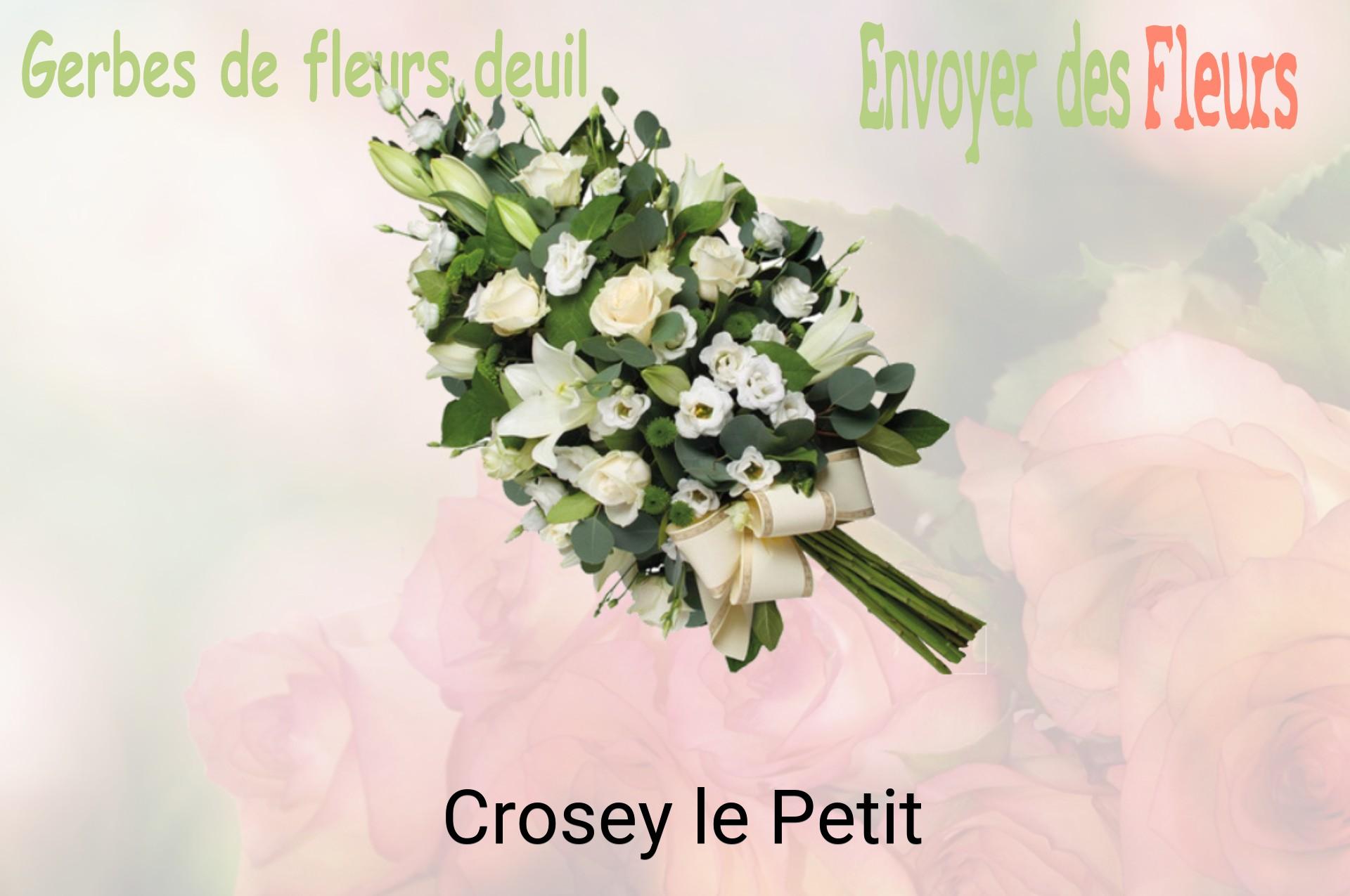Gerbe de fleurs de deuil livrée à Crosey-le-Petit